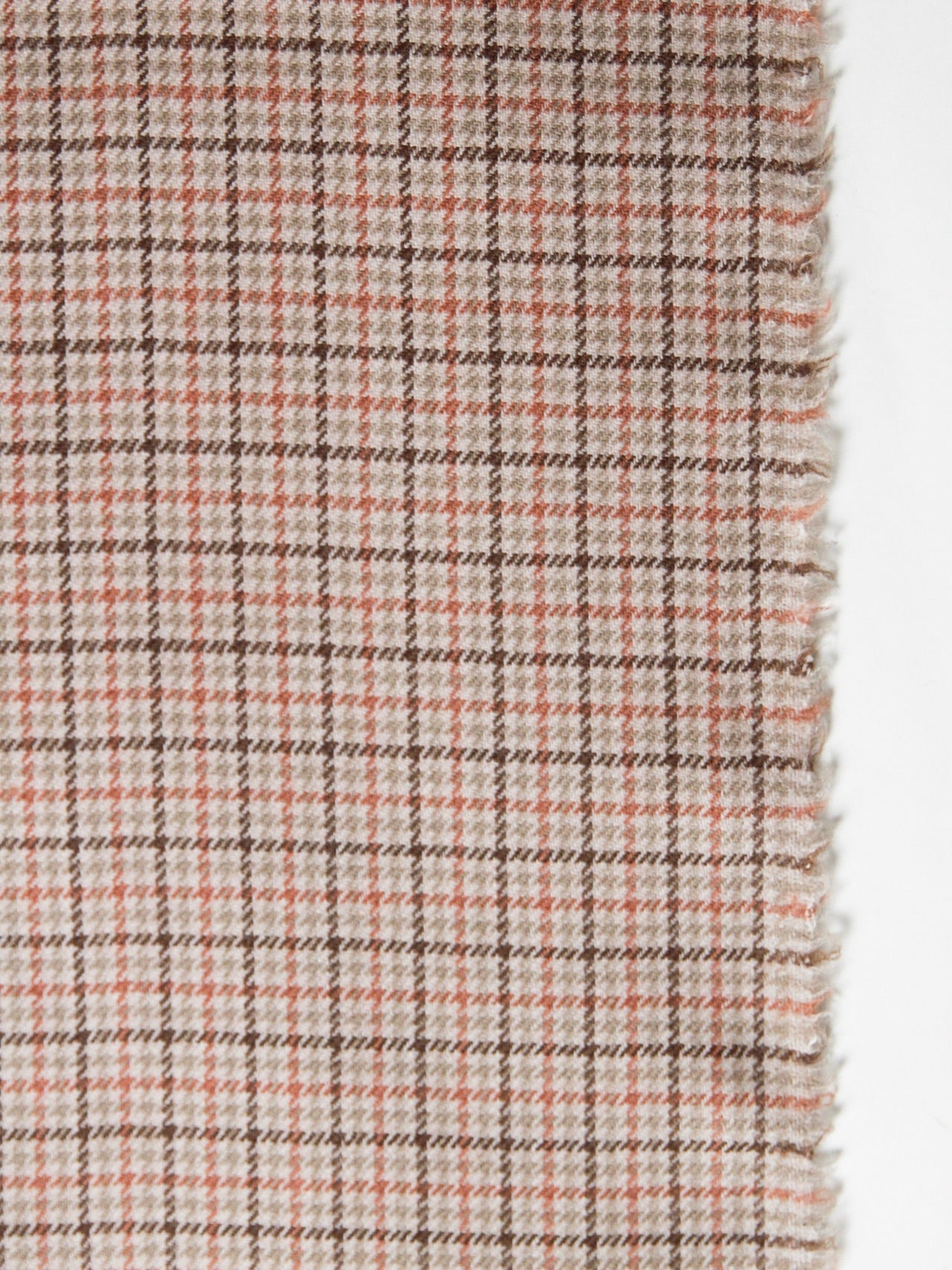 1980's JAPAN Wool Retro Check Fabric