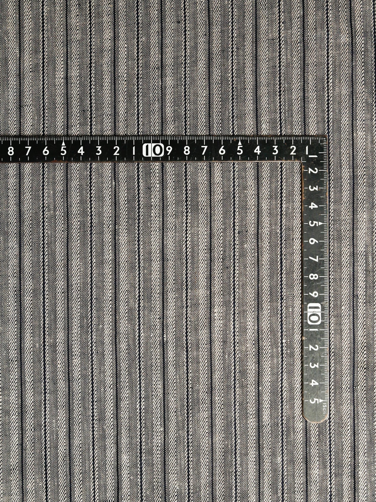 2010's JAPAN Yarn-dyed Herringbone Stripe Linen
