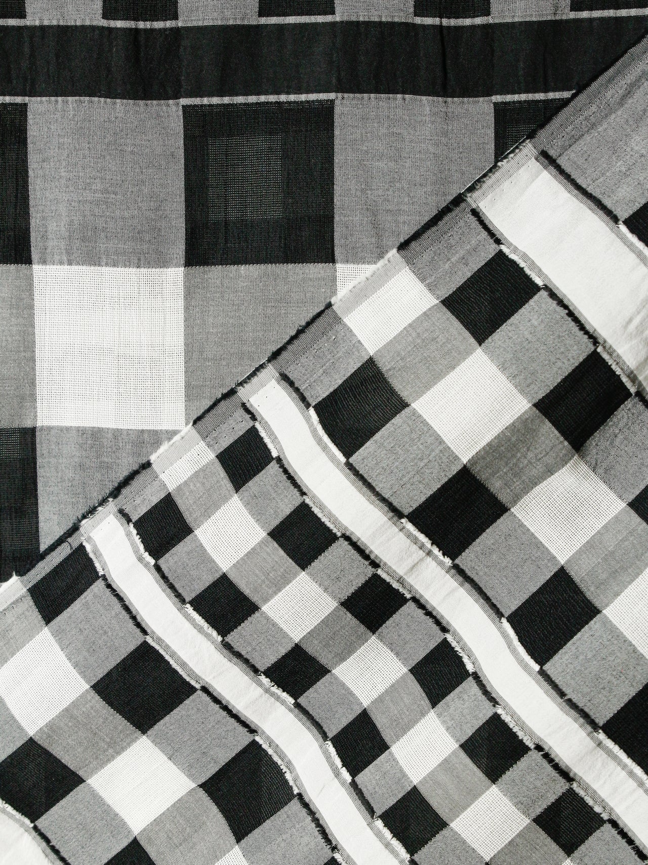 2000's ITALY Dobby Check Fabric