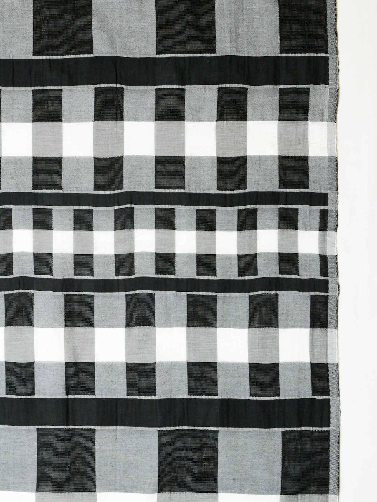 2000's ITALY Dobby Check Fabric