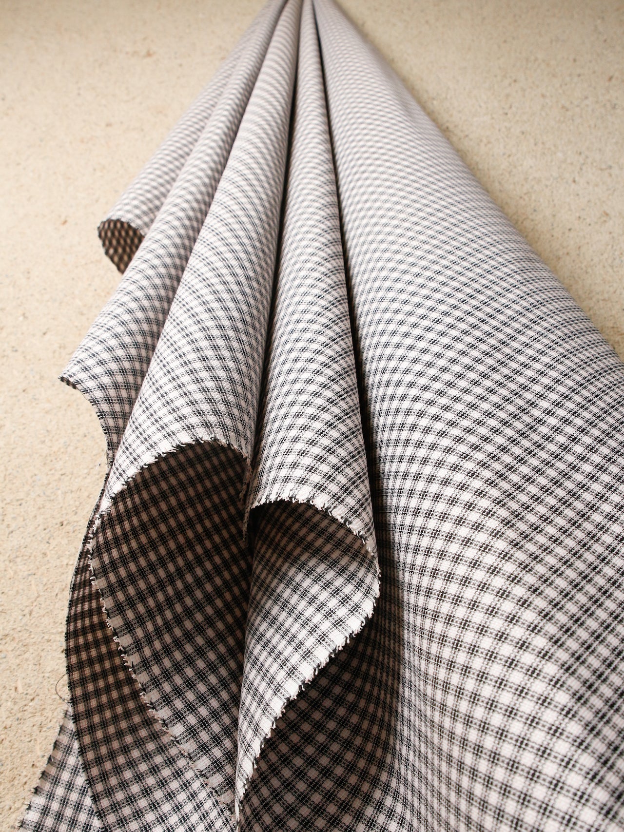 1990’s JAPAN Yarn-dyed Pink Check Fabric
