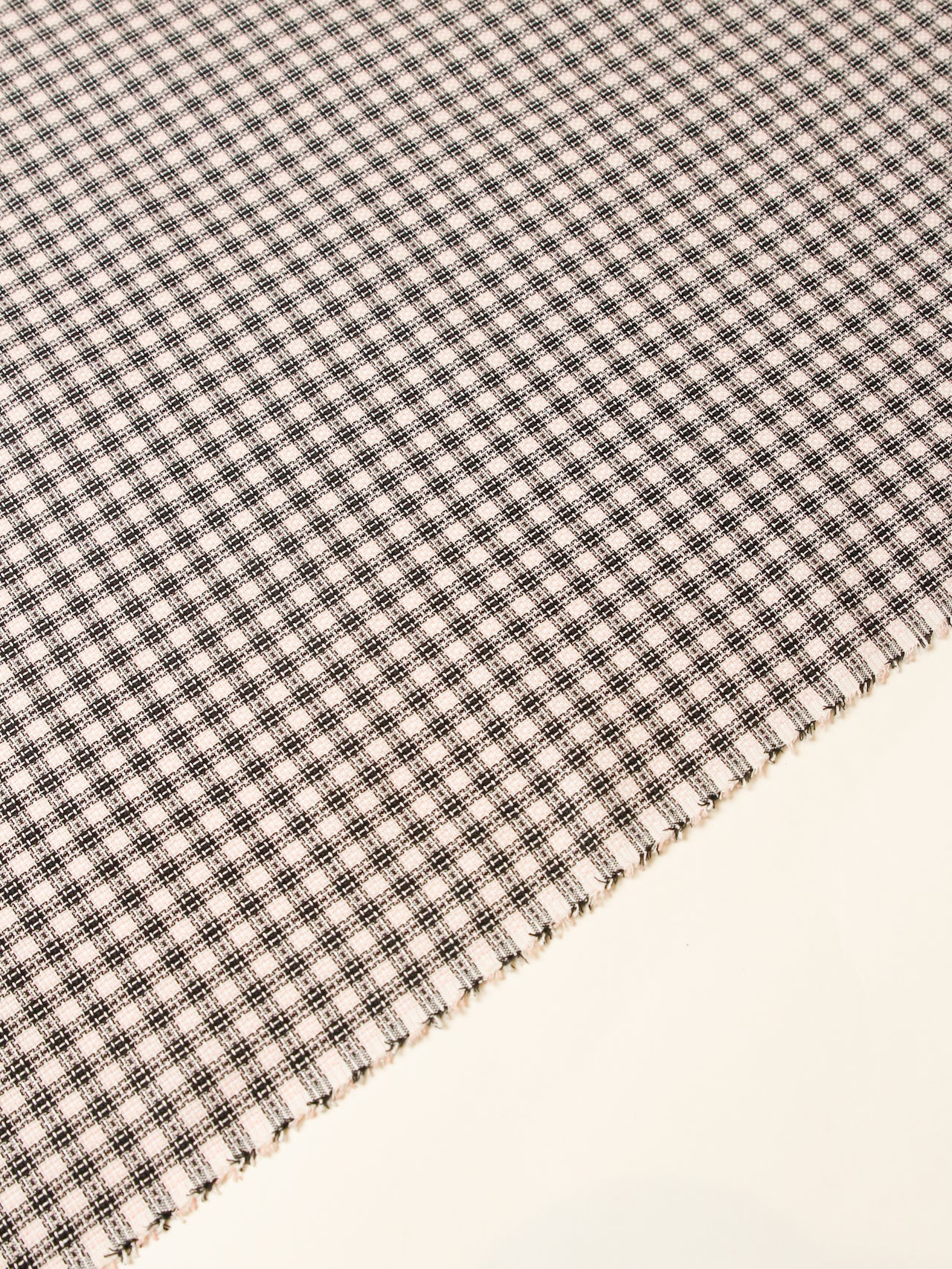 1990’s JAPAN Yarn-dyed Pink Check Fabric