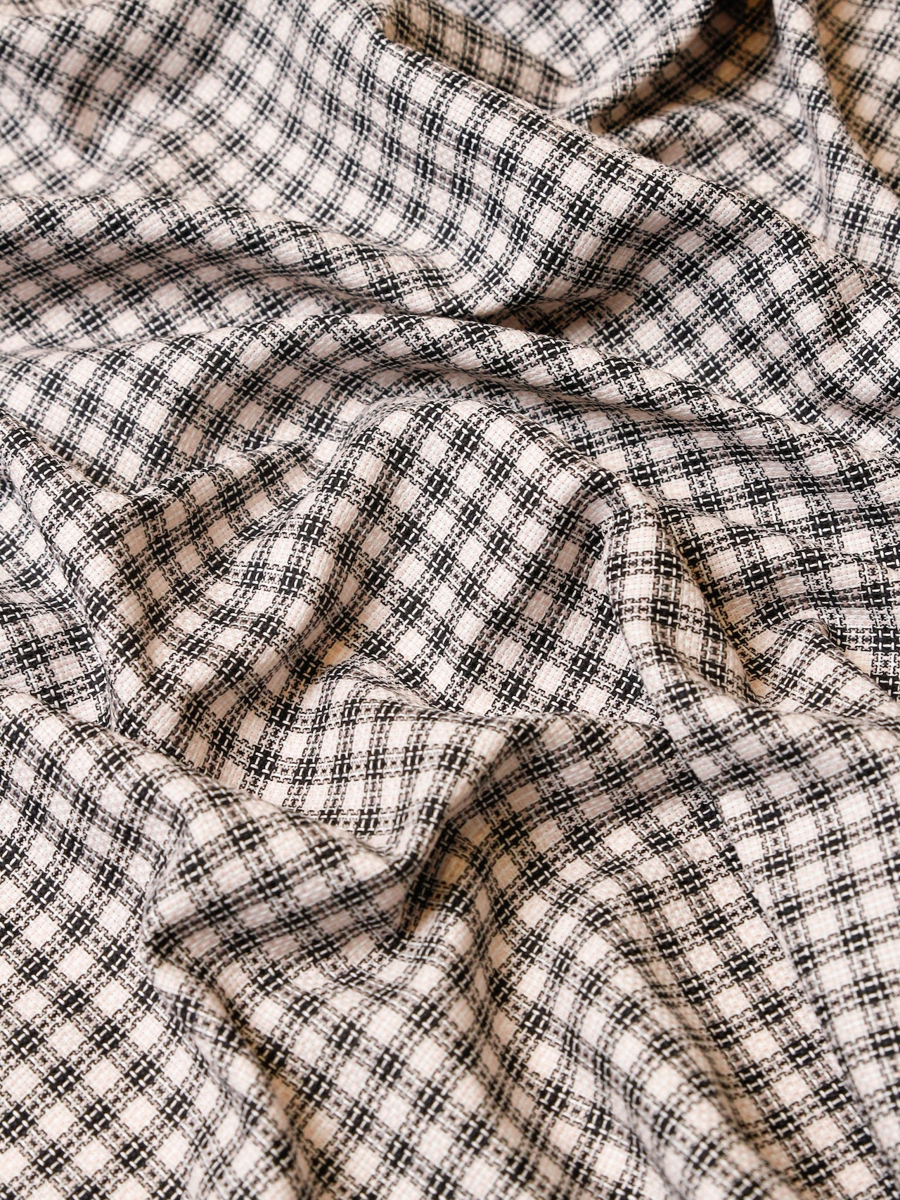 1990’s JAPAN Yarn-dyed Pink Check Fabric