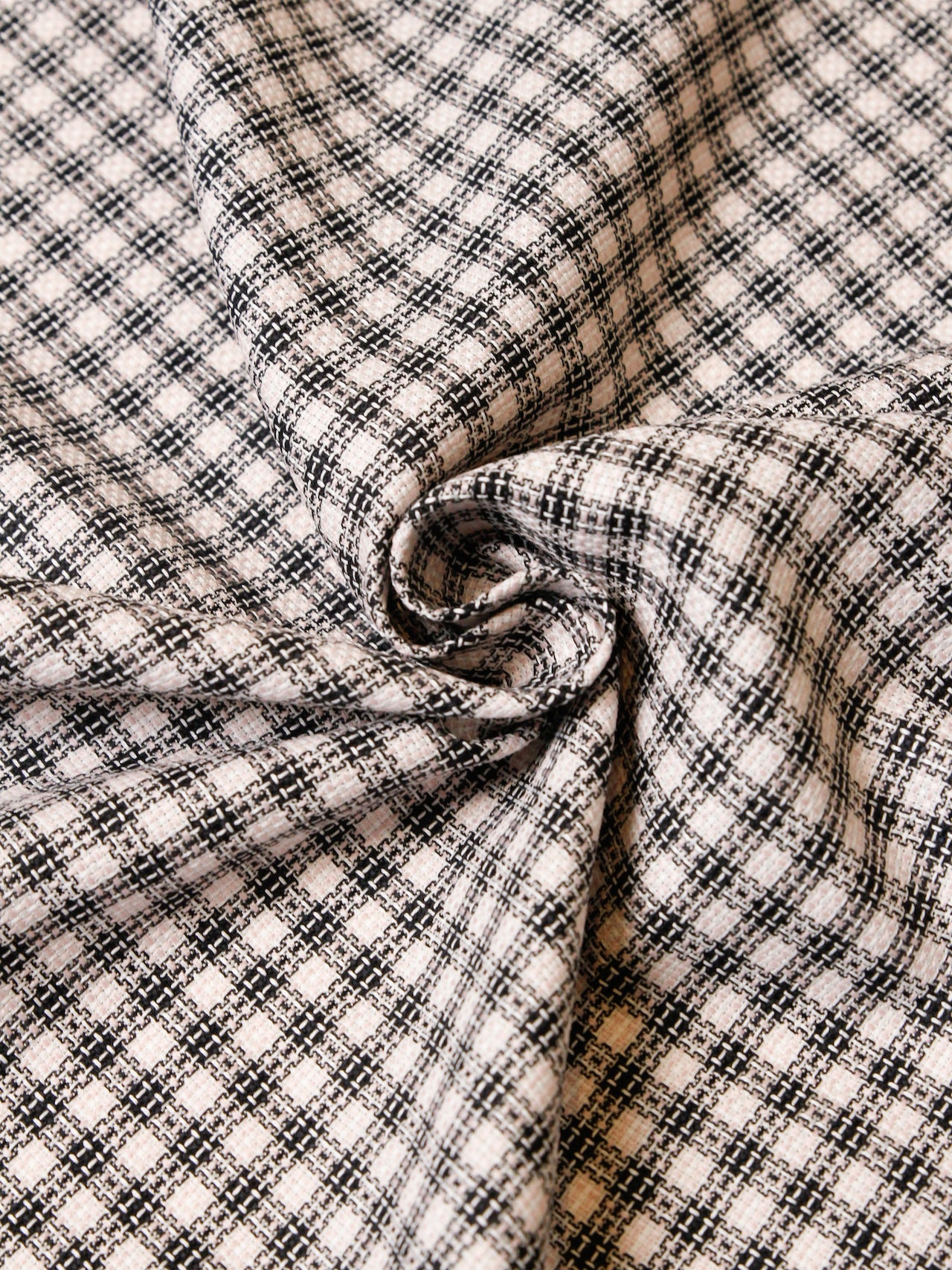 1990’s JAPAN Yarn-dyed Pink Check Fabric