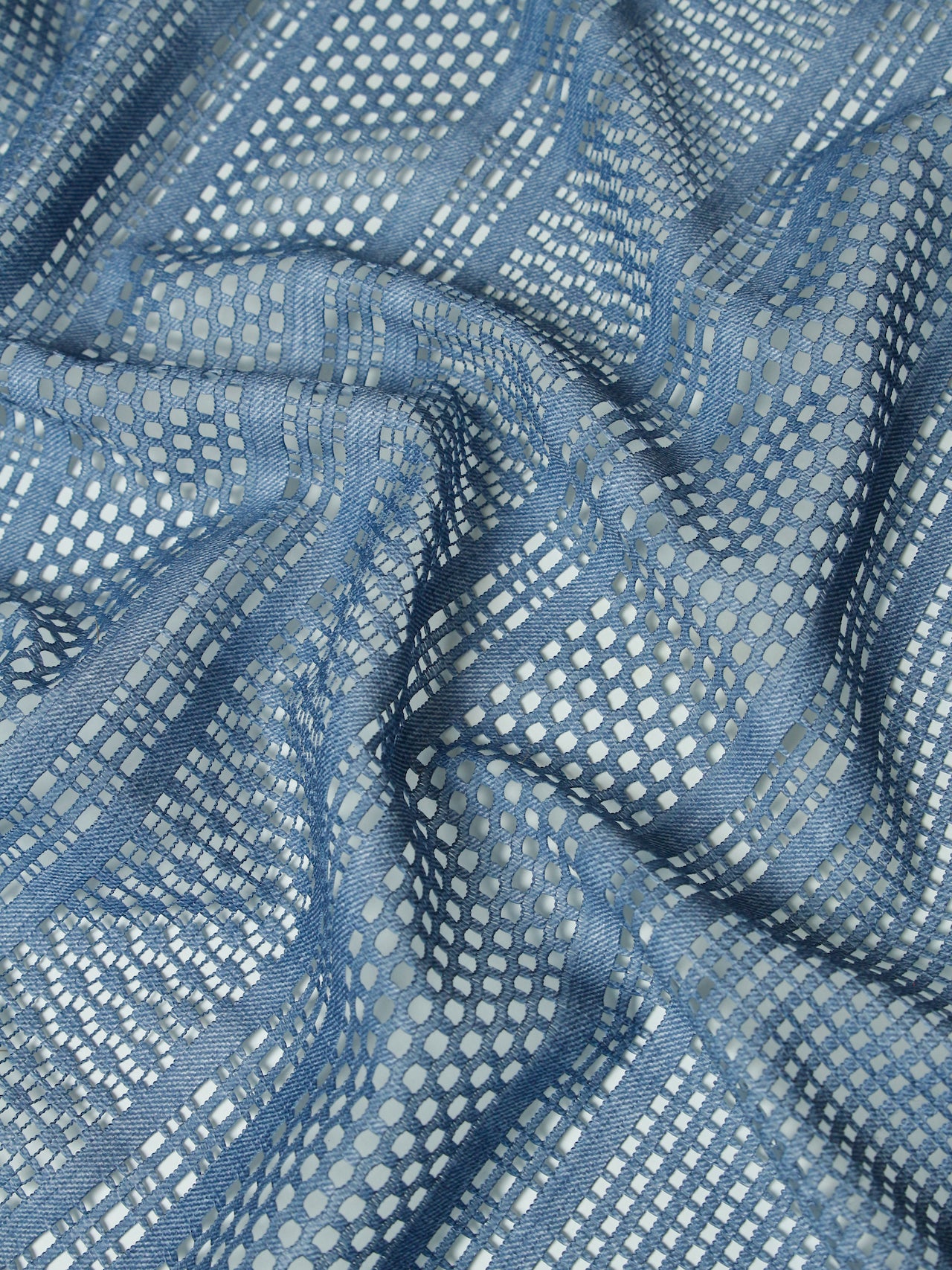 2000's JAPAN Geometric Lace Transfer Print