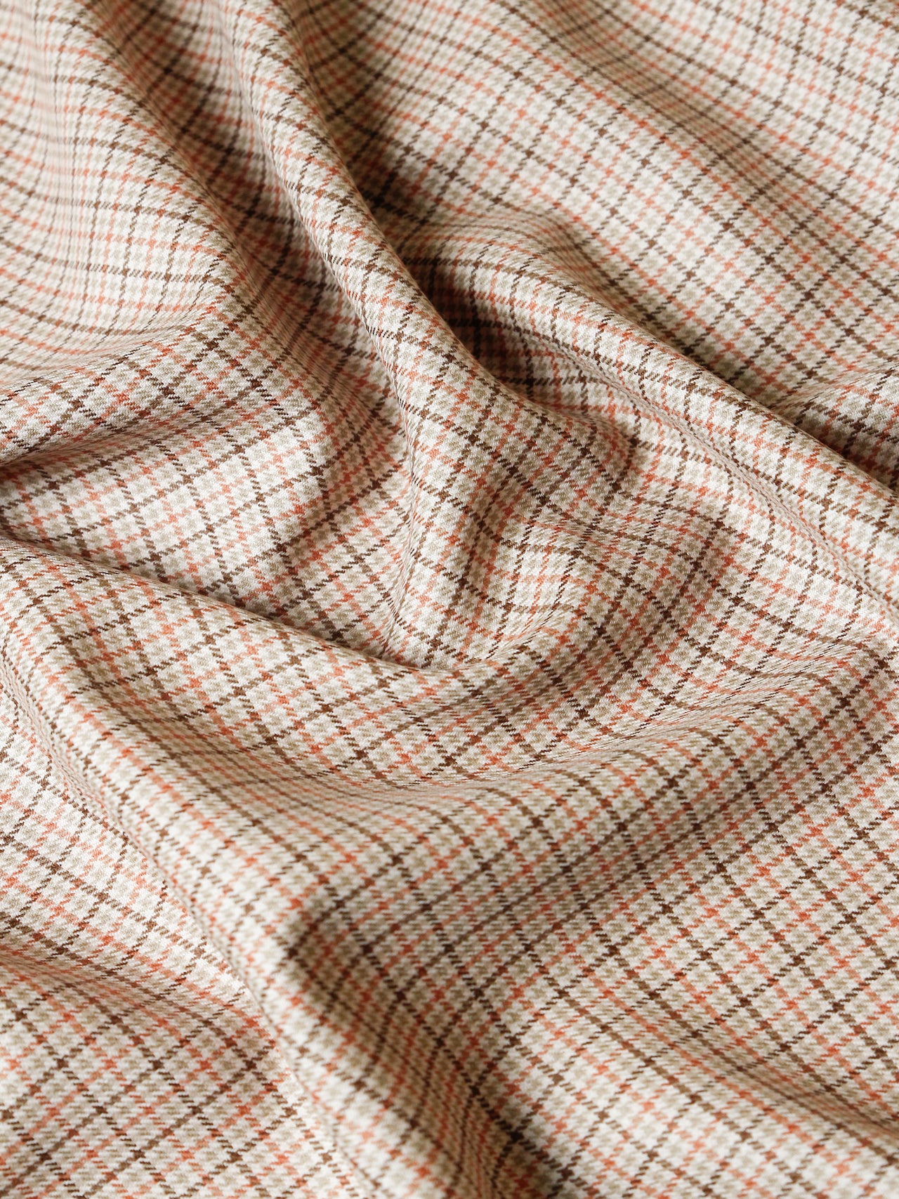 1980's JAPAN Wool Retro Check Fabric