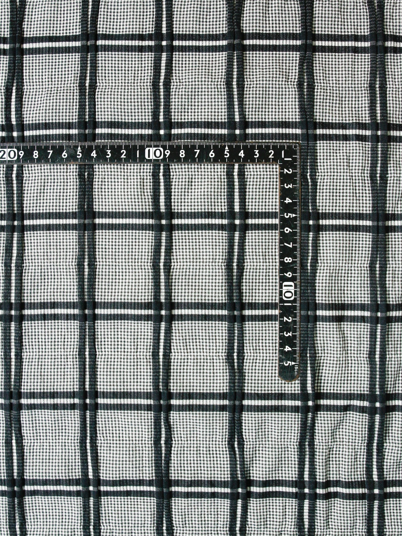 2000’s ITALY Dobby Check Fabric Black