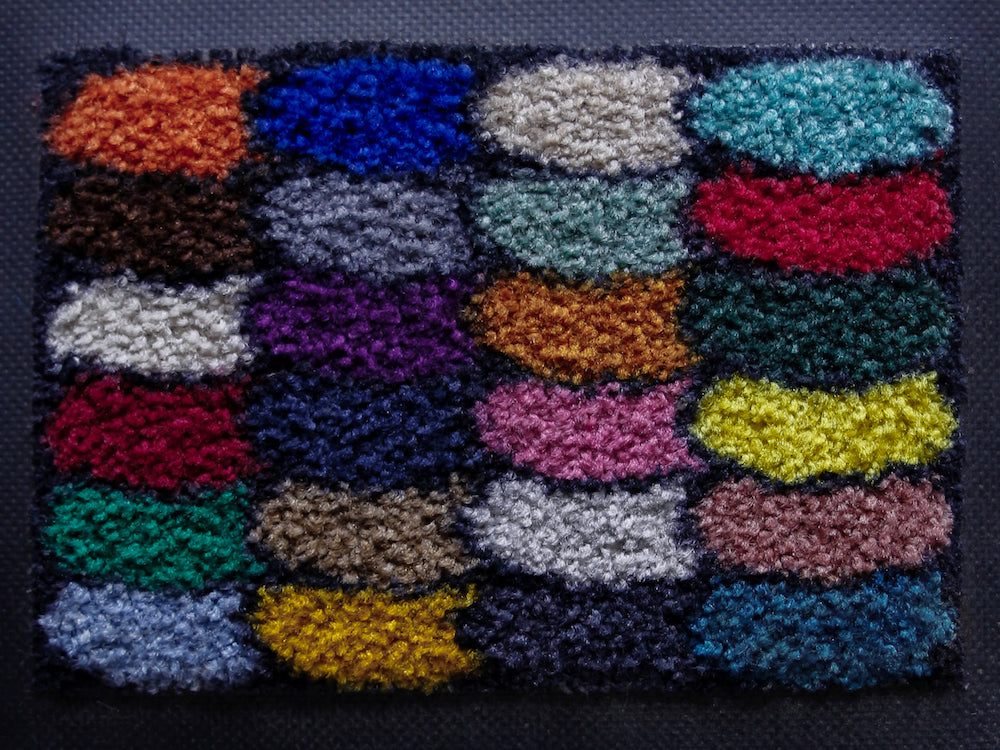 Circa 1980's Carpet thread color samples