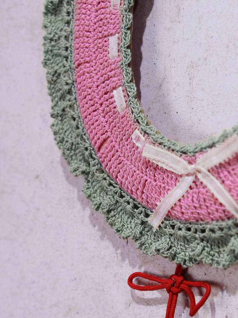 1920's japan Hand-knitted photo frame