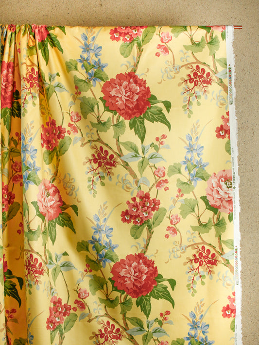 2000's USA 12-colour Floral Screen Print Fabric