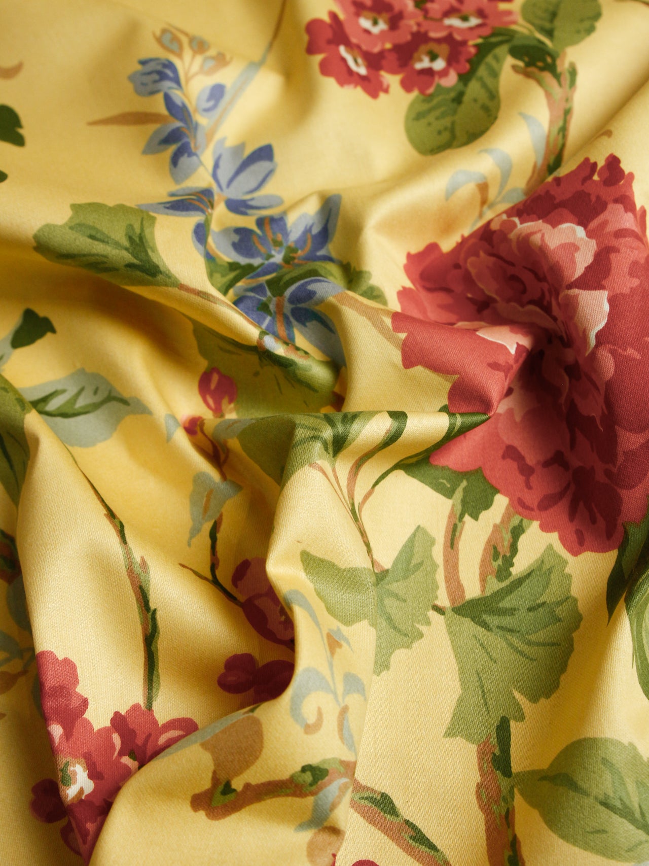 2000's USA 12-colour Floral Screen Print Fabric