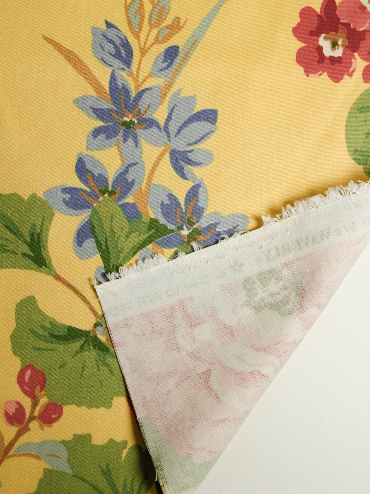 2000's USA 12-colour Floral Screen Print Fabric