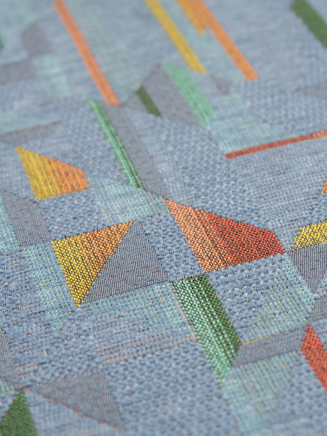 2000's USA Abstract Geometric Jacquard Fabric
