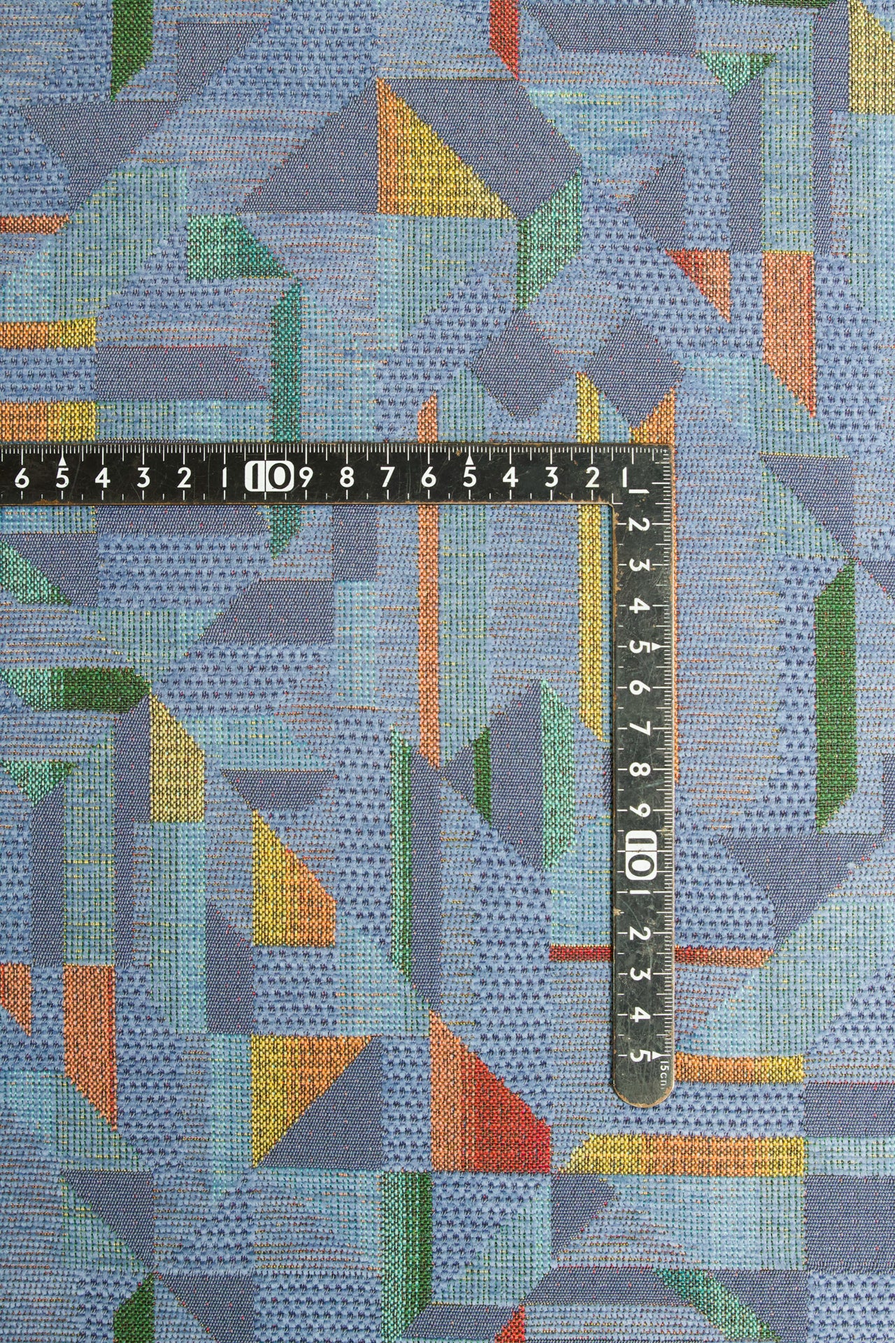 2000's USA Abstract Geometric Jacquard Fabric