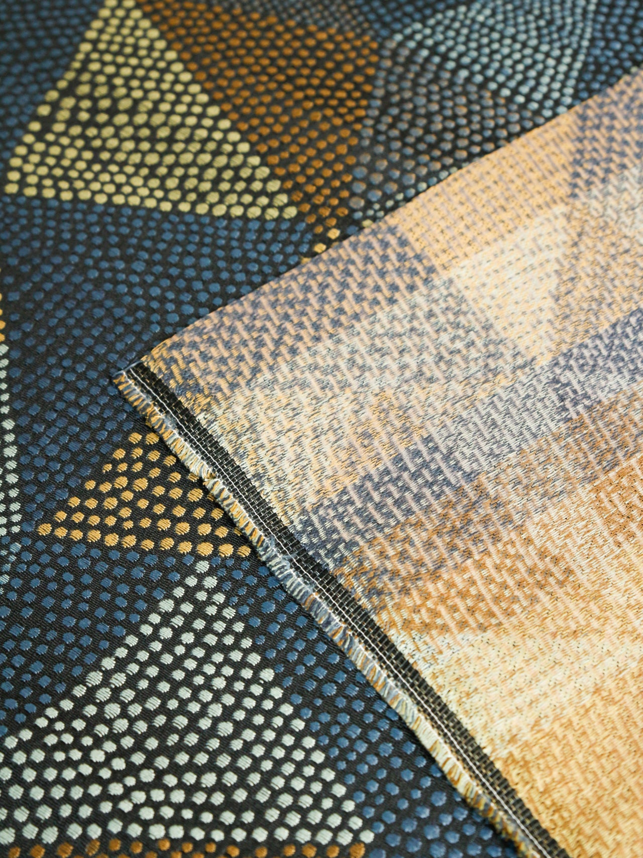 2000's USA Geometric Dot Jacquard Fabric