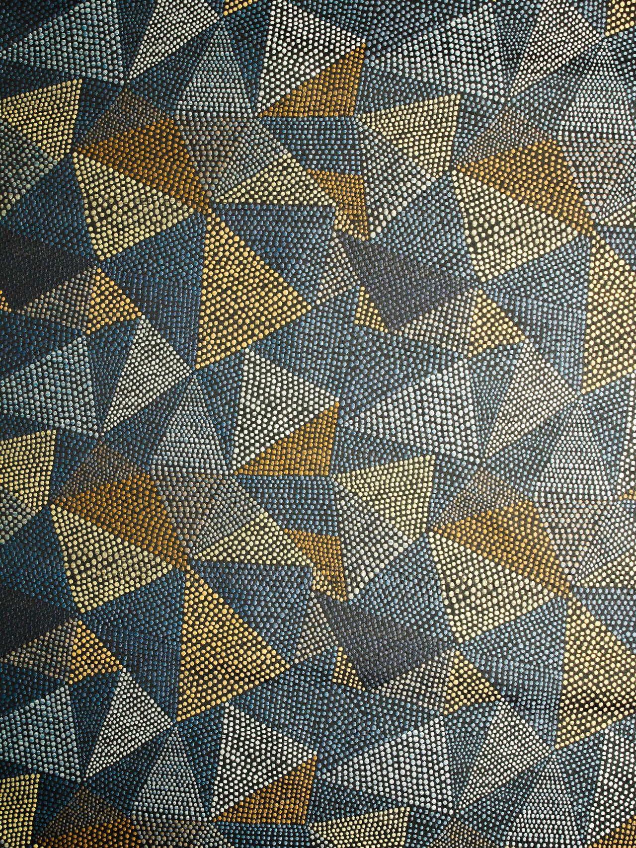2000's USA Geometric Dot Jacquard Fabric