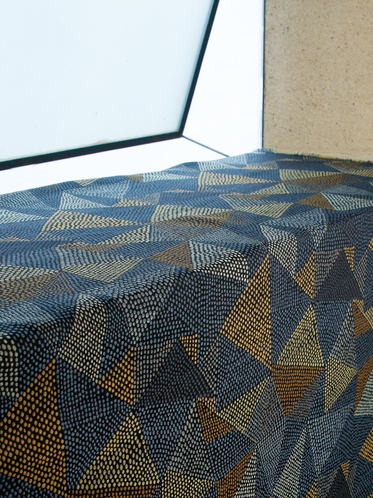 2000's USA Geometric Dot Jacquard Fabric