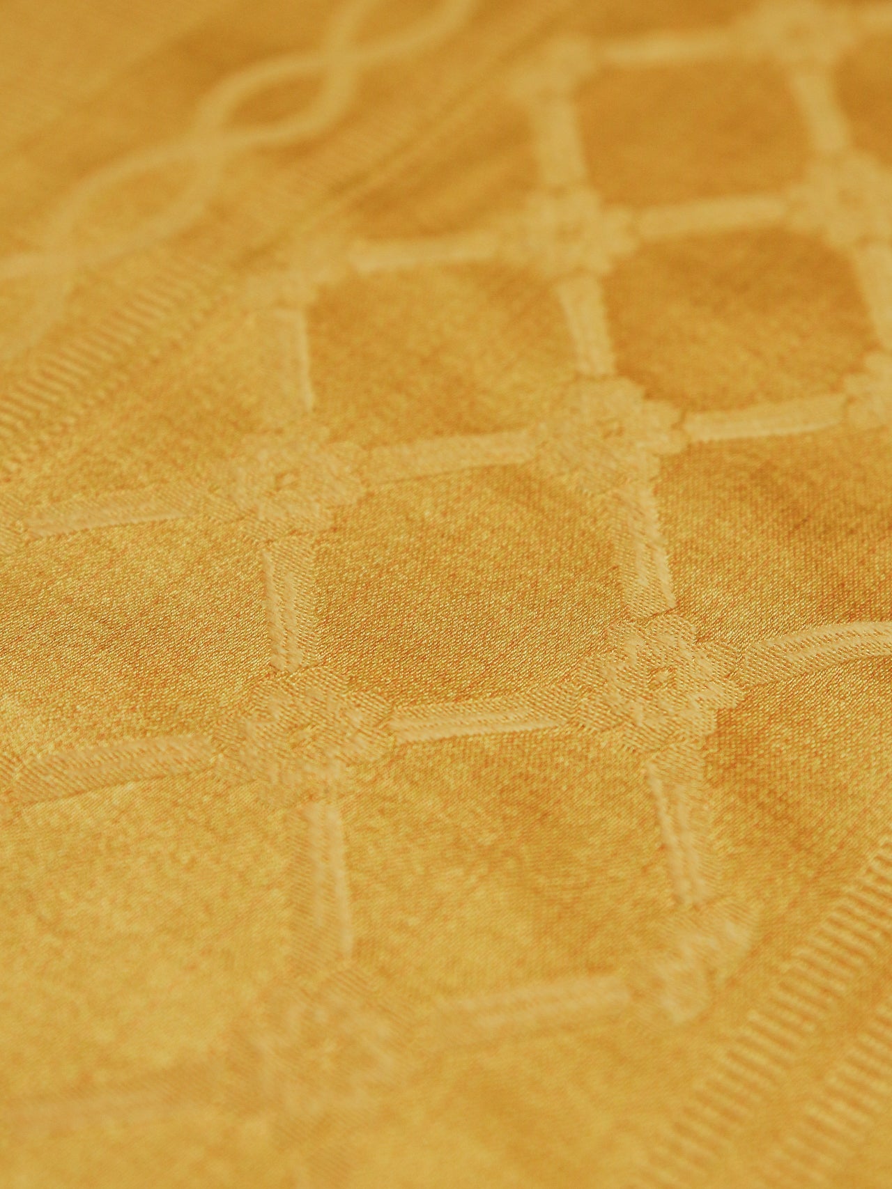 2000's USA Gold Jacquard Damask Fabric