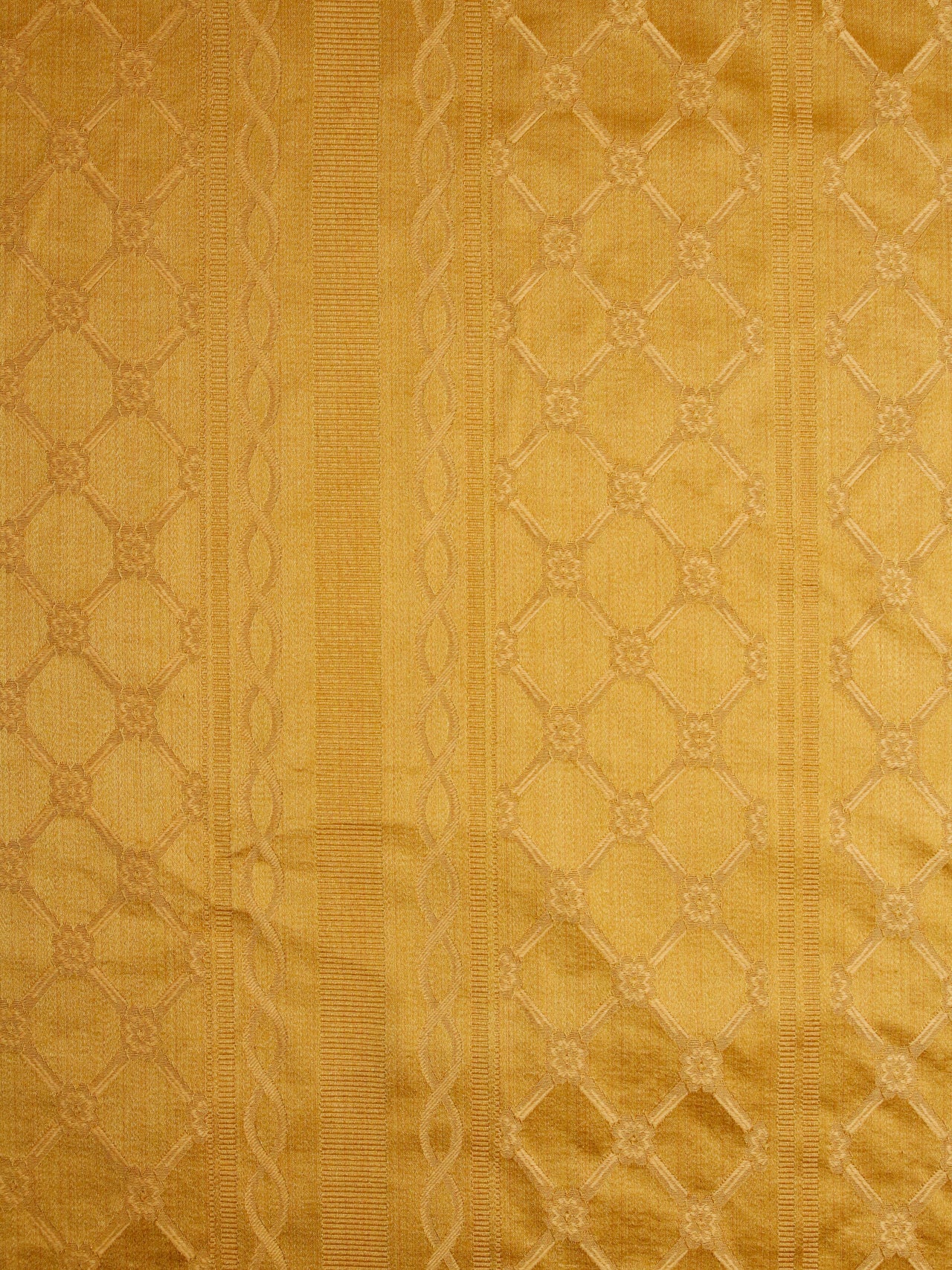 2000's USA Gold Jacquard Damask Fabric
