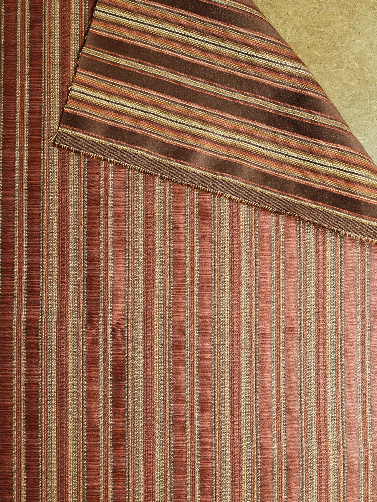 2000's USA Polyester Dobby Stripe Fabric
