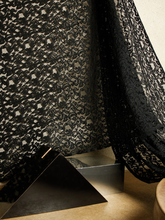 2000'S TURKEY Lave MEFRUSAT CORDED FLORAL RUSSELL LACE