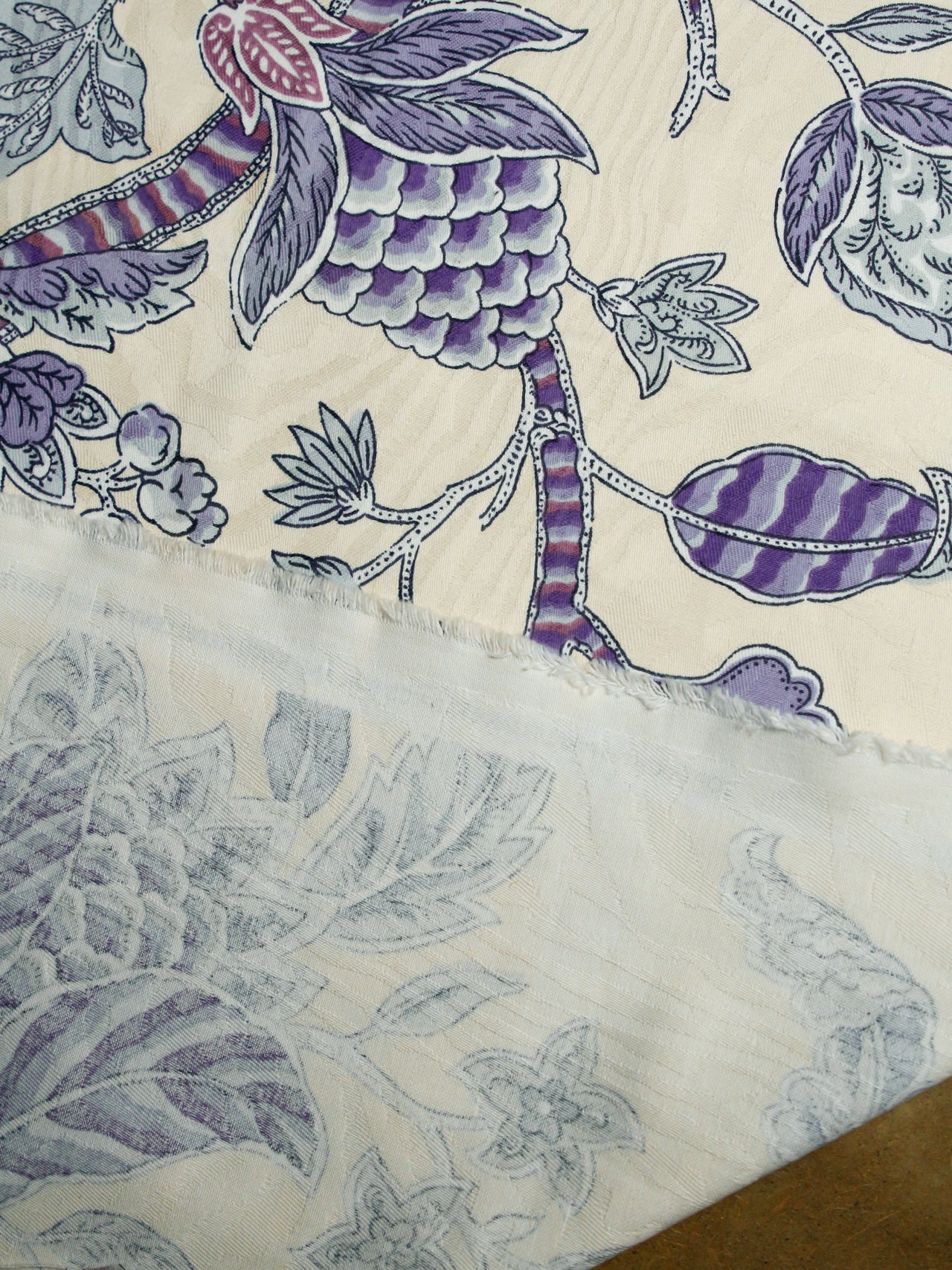 2000's USA P/KAUFMANN Jacquard Floral Print Cotton