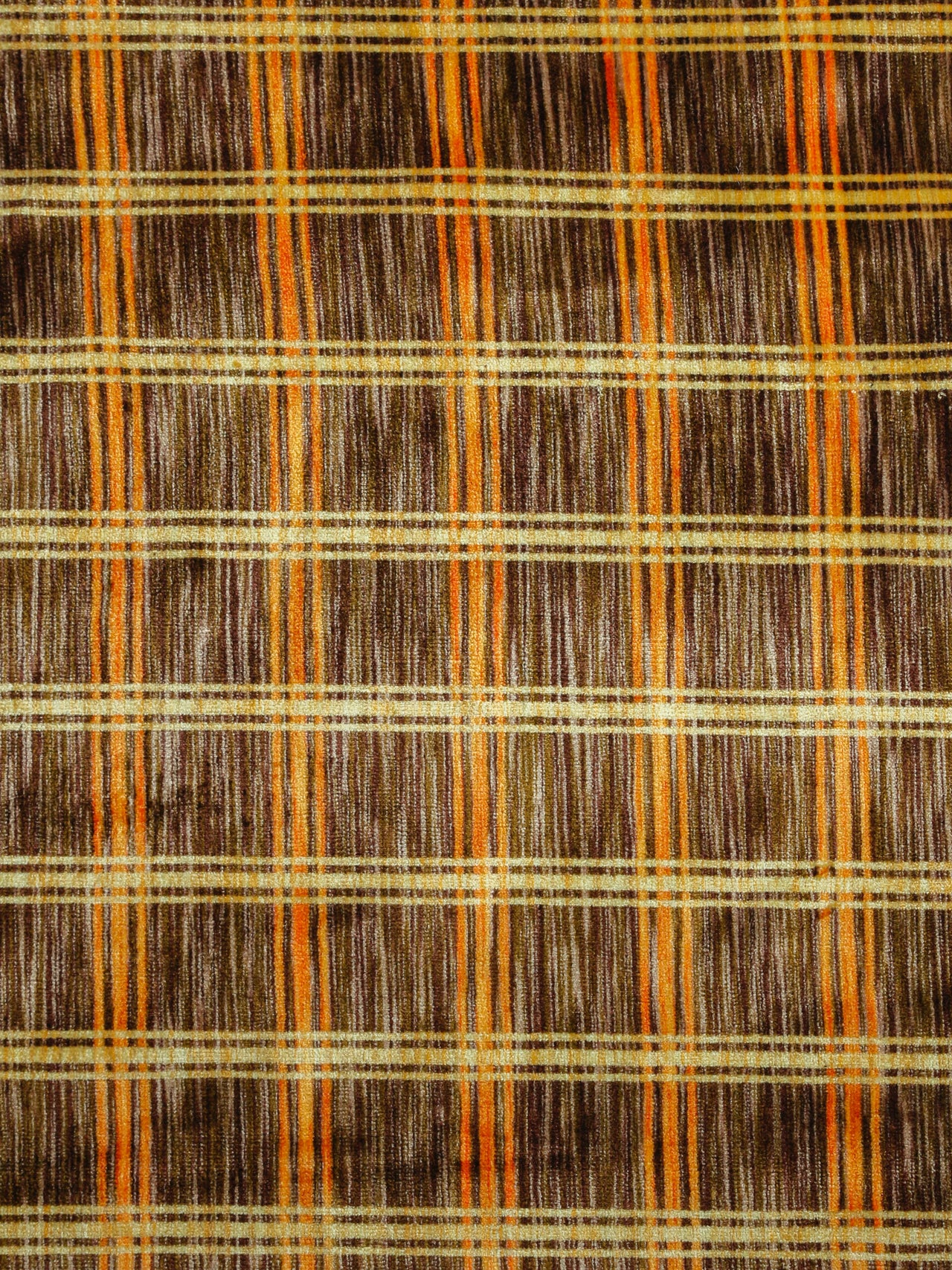 1990's EUROPE Cut Pile Stripe Interior Fabric