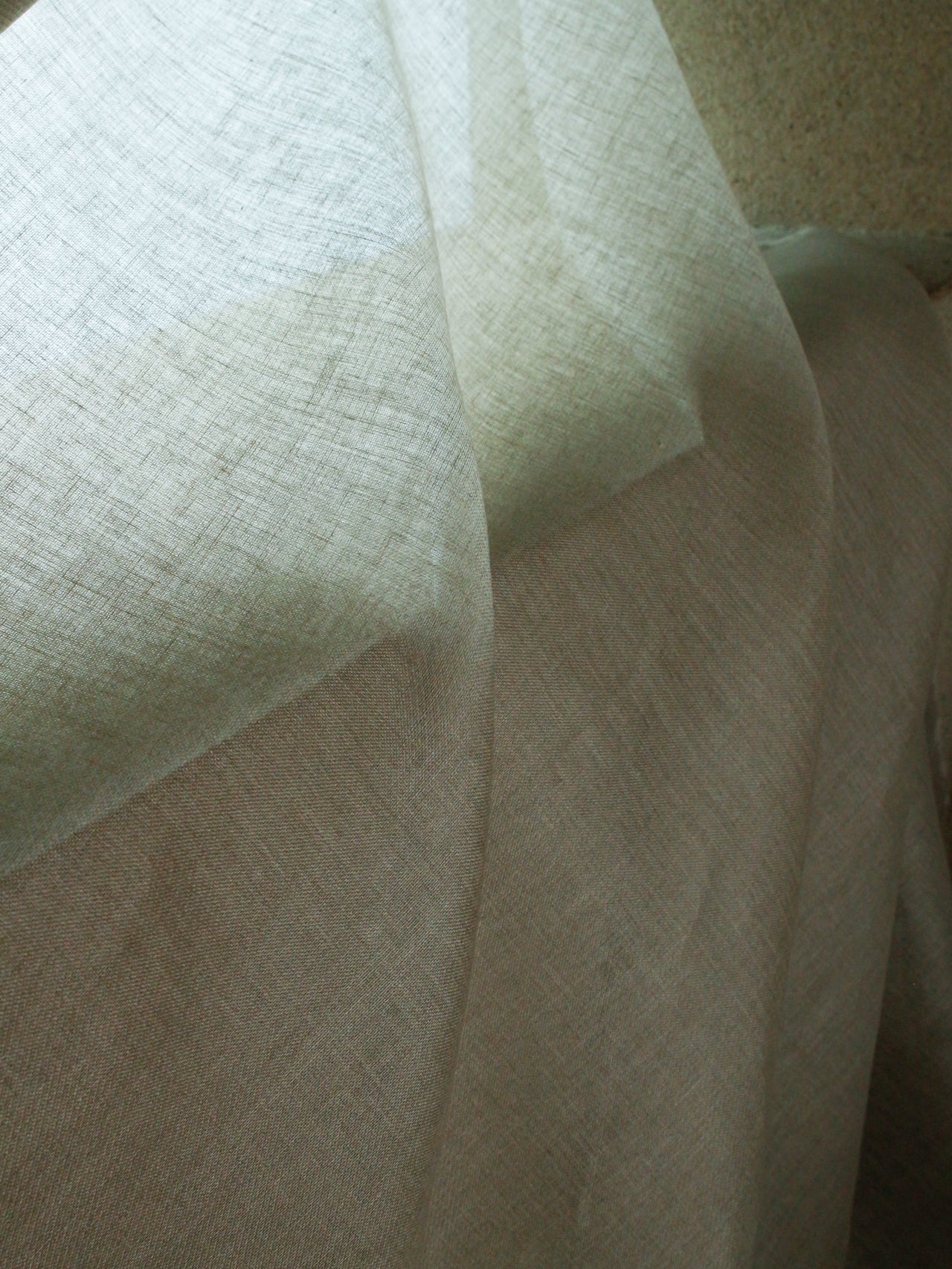 2000's JAPAN Linen Plain Weave Interior Fabric