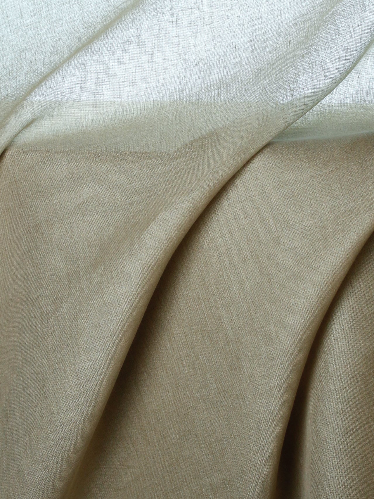 2000's JAPAN Linen Plain Weave Interior Fabric