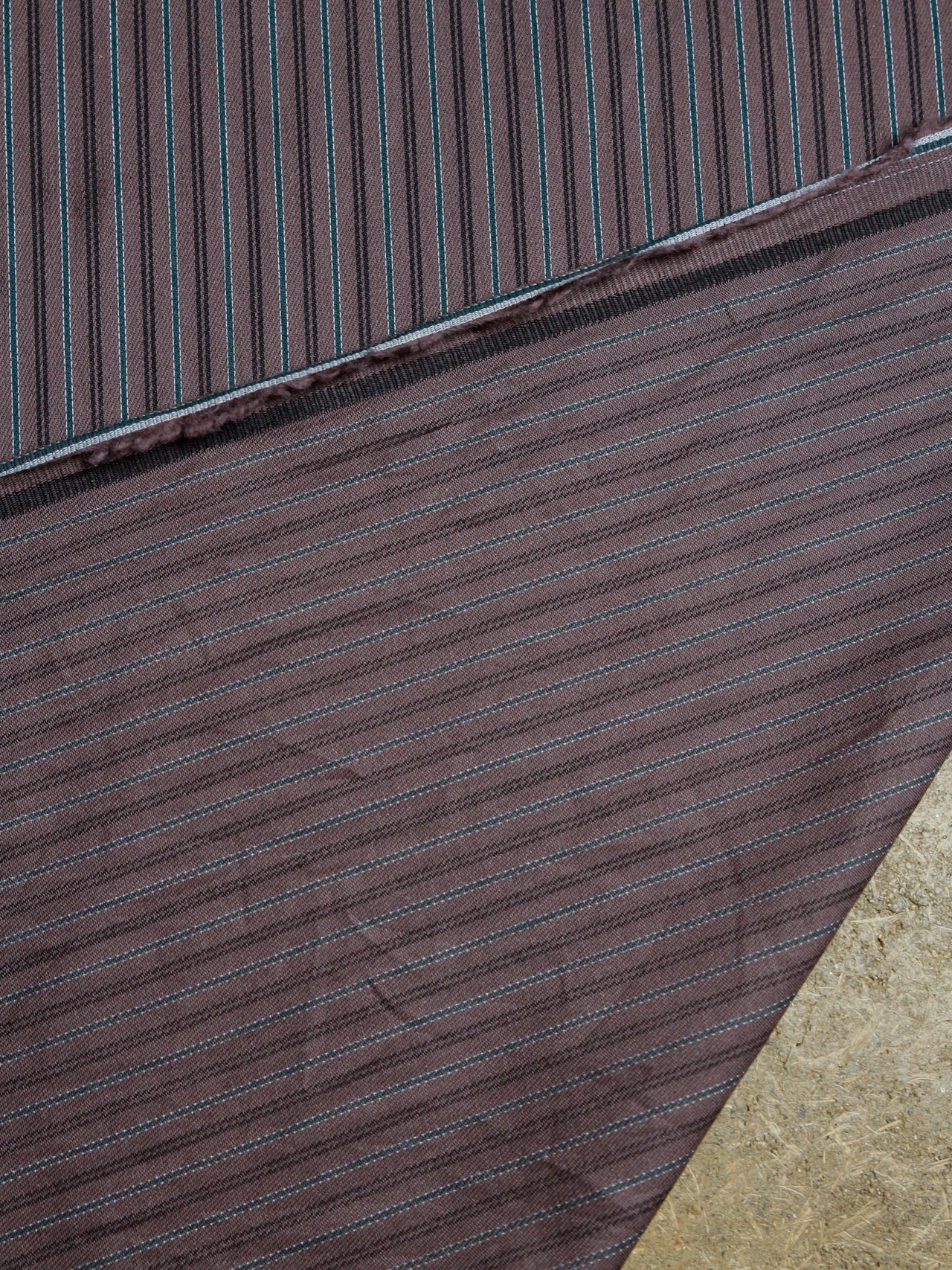 2000's JAPAN Banshu Cotton Stripe Shirt Fabric