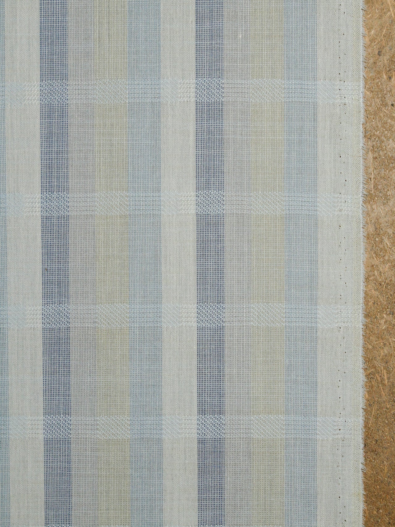 1990's JAPAN Bishu Summer Wool Stripe Fabric