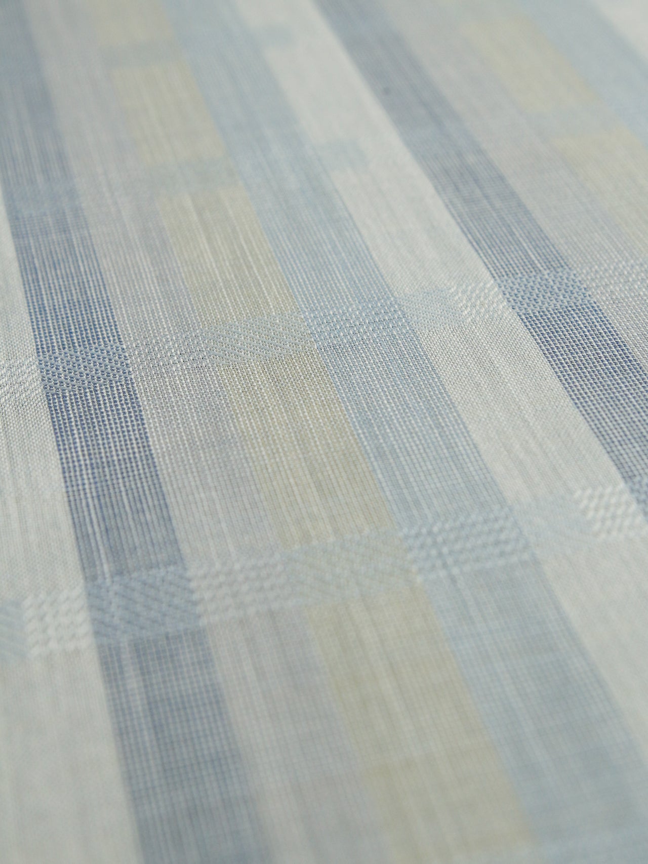 1990's JAPAN Bishu Summer Wool Stripe Fabric