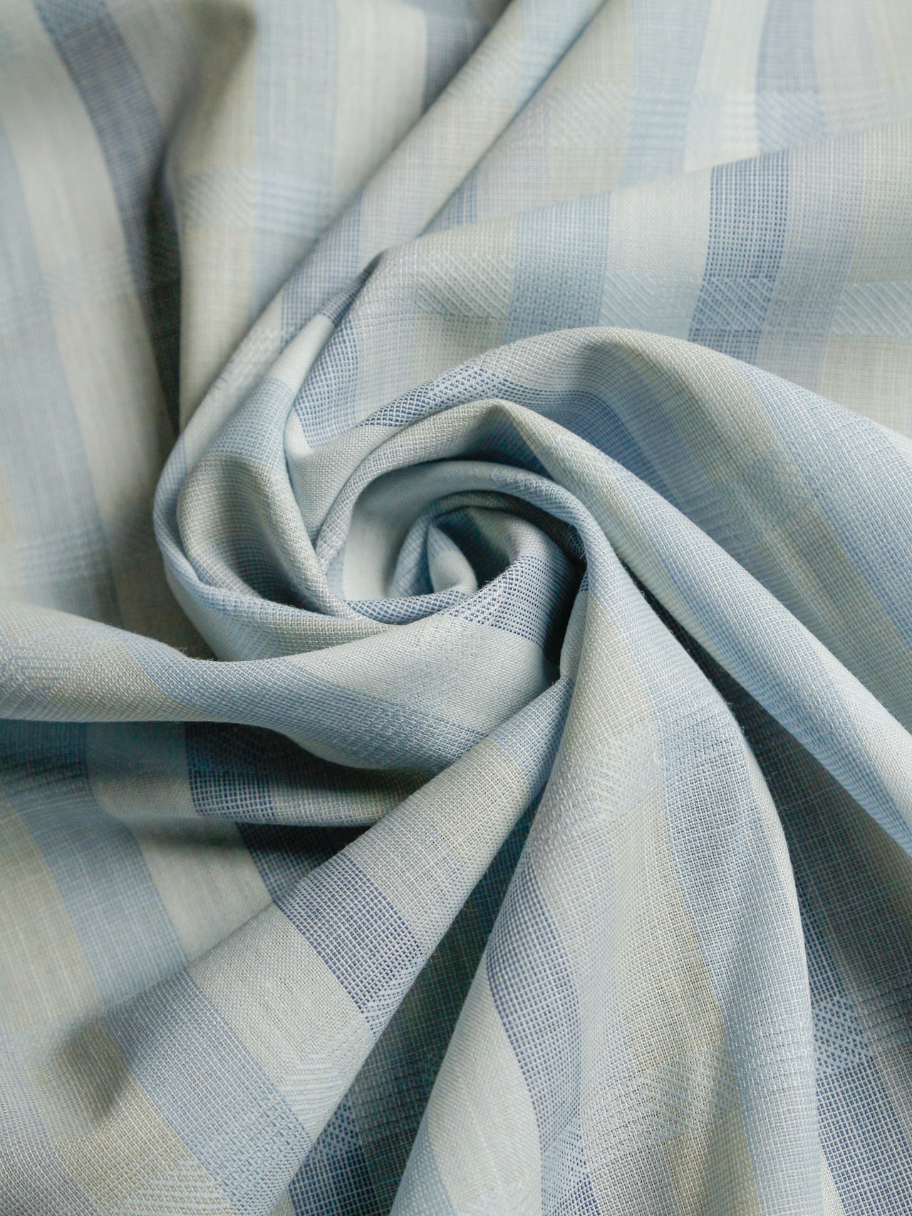 1990's JAPAN Bishu Summer Wool Stripe Fabric