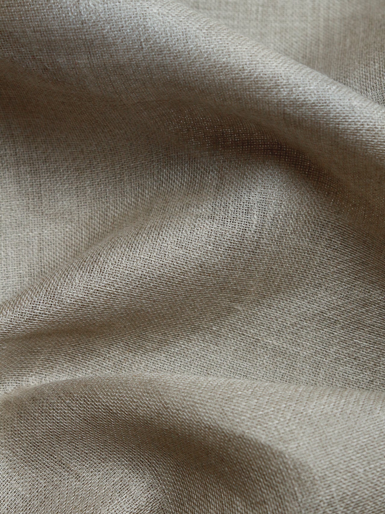 2000's JAPAN Linen Plain Weave Interior Fabric