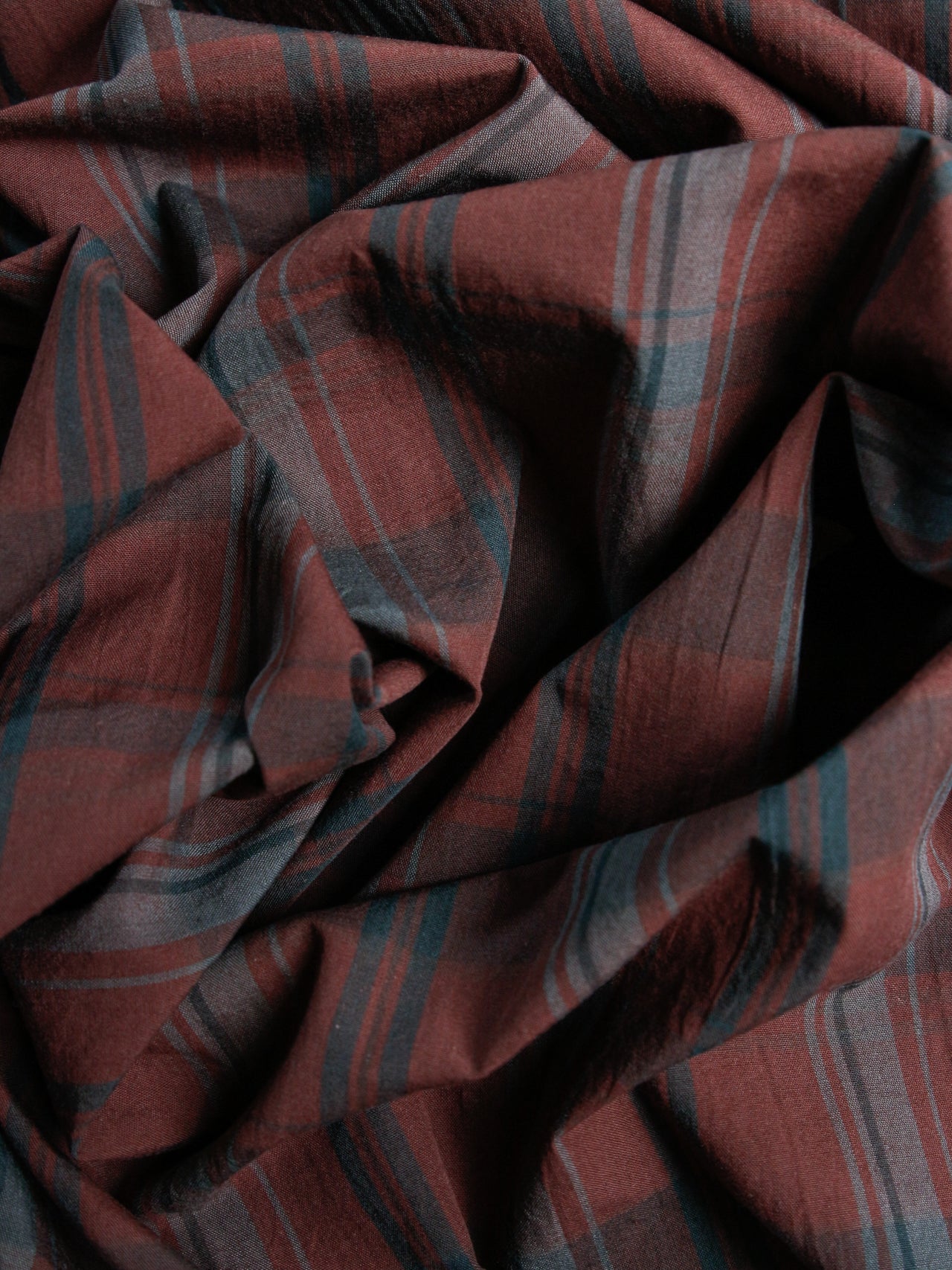1990's JAPAN Banshu Yarn-Dyed Cotton Check Fabric