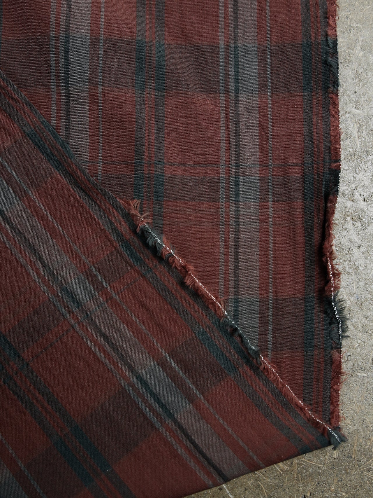 1990's JAPAN Banshu Yarn-Dyed Cotton Check Fabric