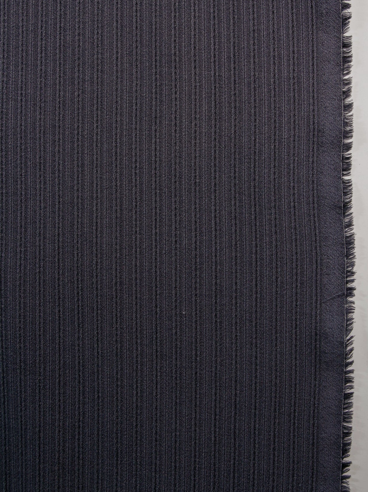 1990's ITALY Textured Stripe Wool Fabric