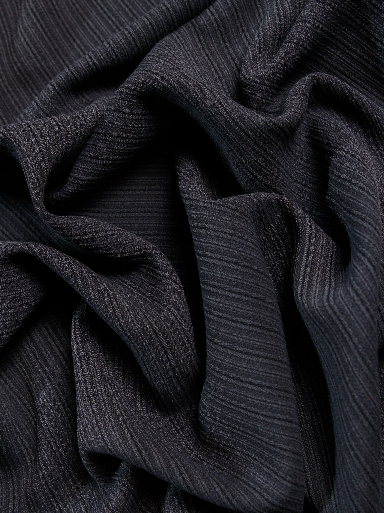 1990's ITALY Textured Stripe Wool Fabric
