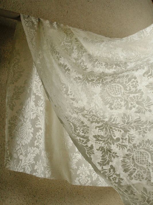 2000’s JAPAN Damask Flock Curtain Fabric