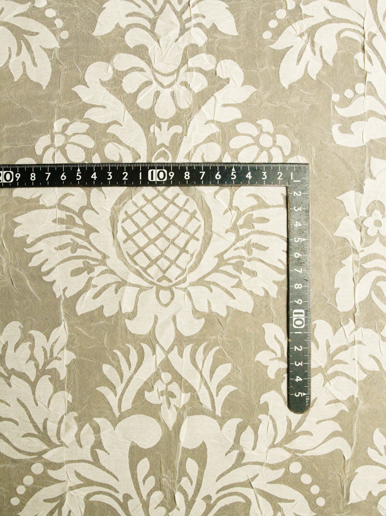 2000’s JAPAN Damask Flock Curtain Fabric