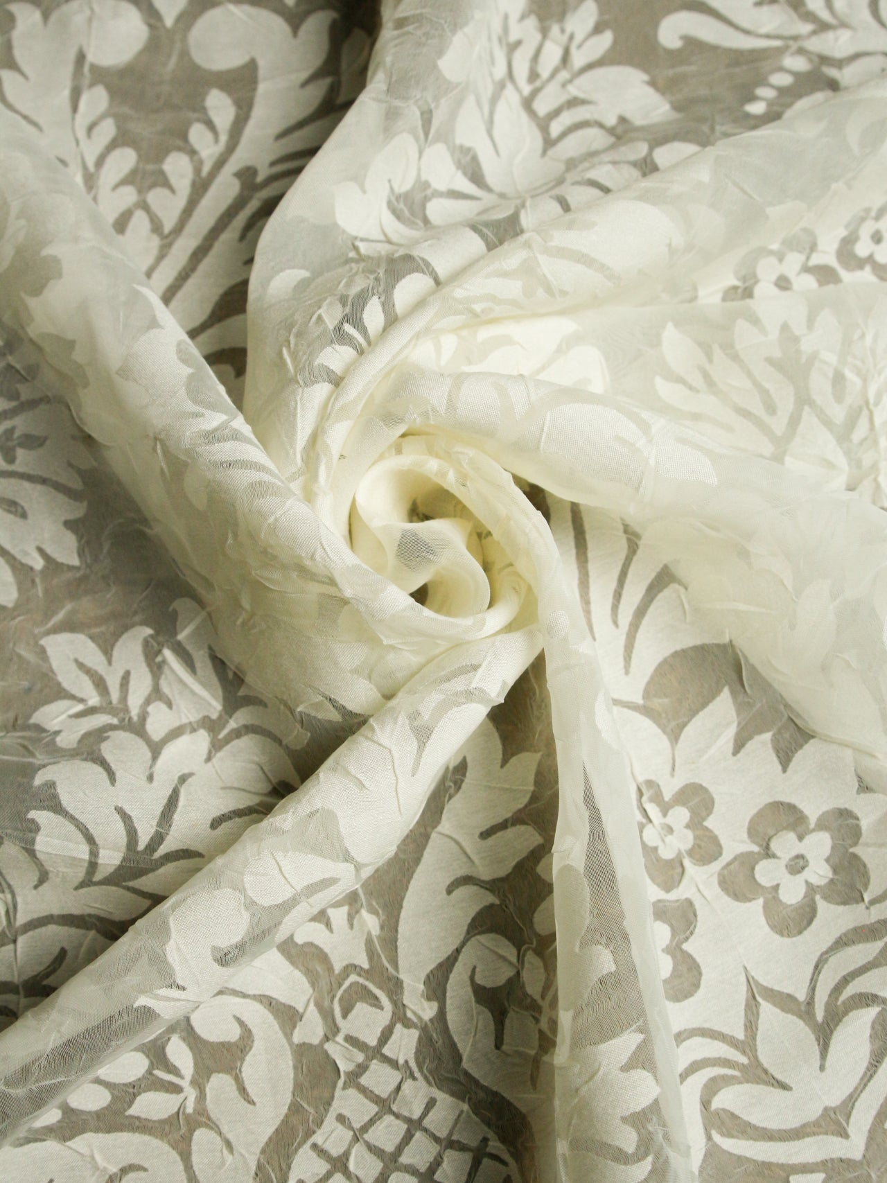 2000’s JAPAN Damask Flock Curtain Fabric