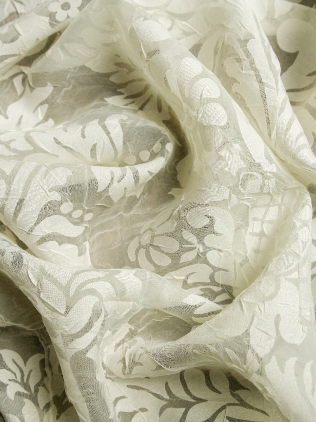 2000’s JAPAN Damask Flock Curtain Fabric