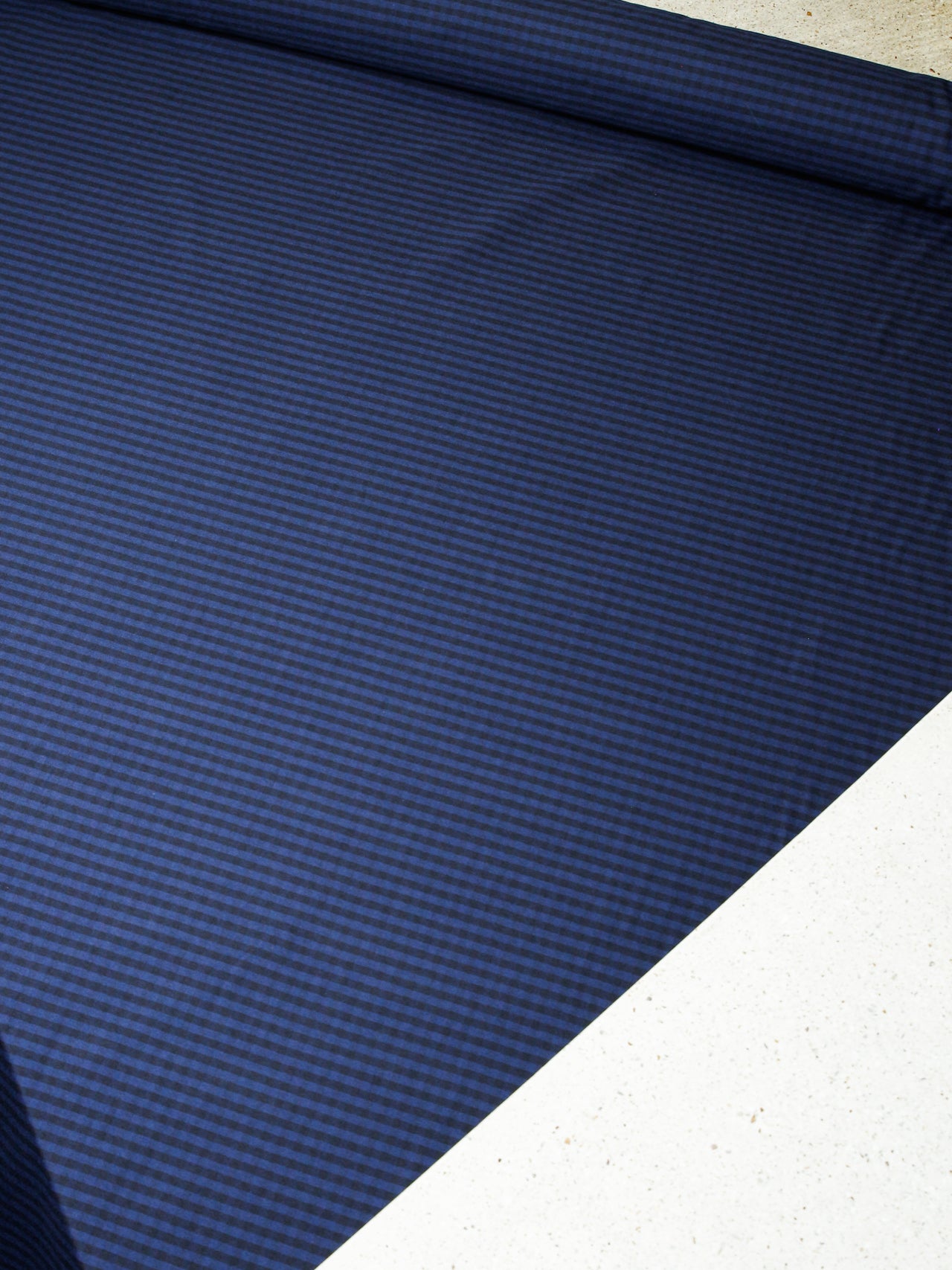 2000’s BANSHU JAPAN Yarn-Dyed Navy Stripe Fabric