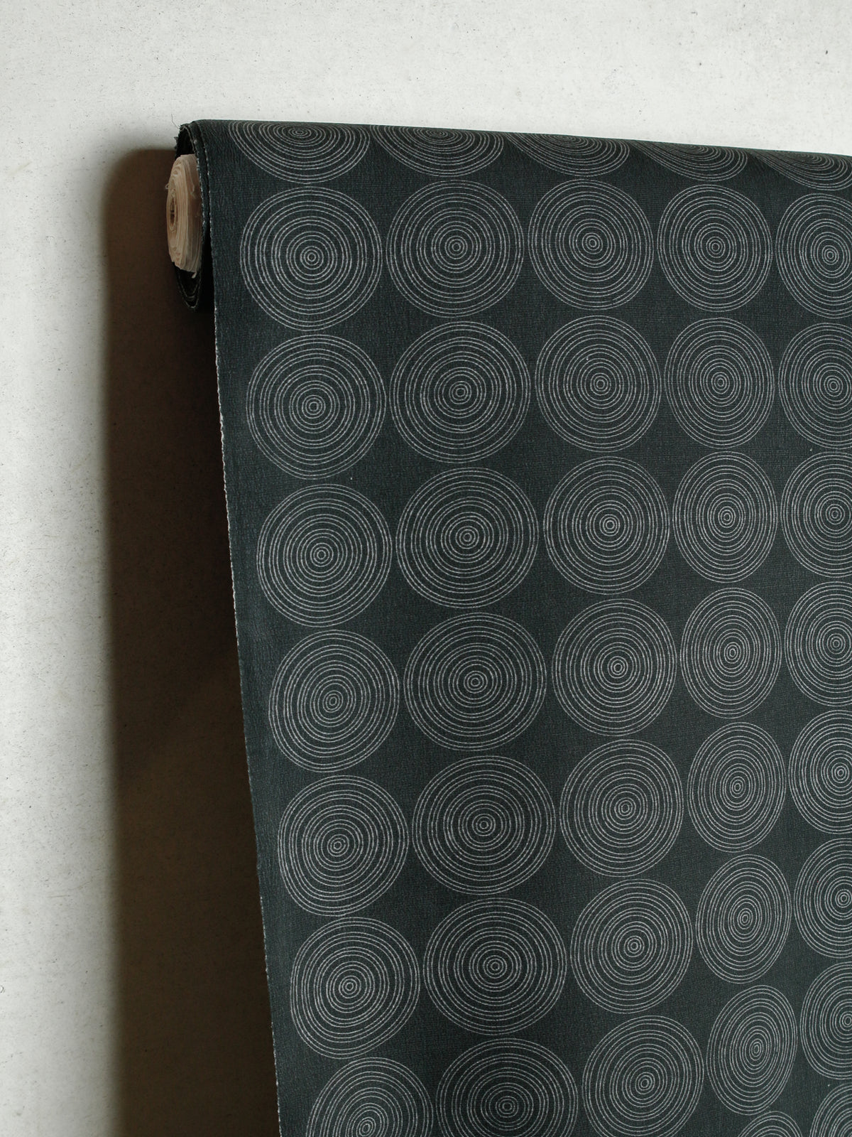 1980's JAPAN Concentric Circle Pattern Washed Kimono Fabric