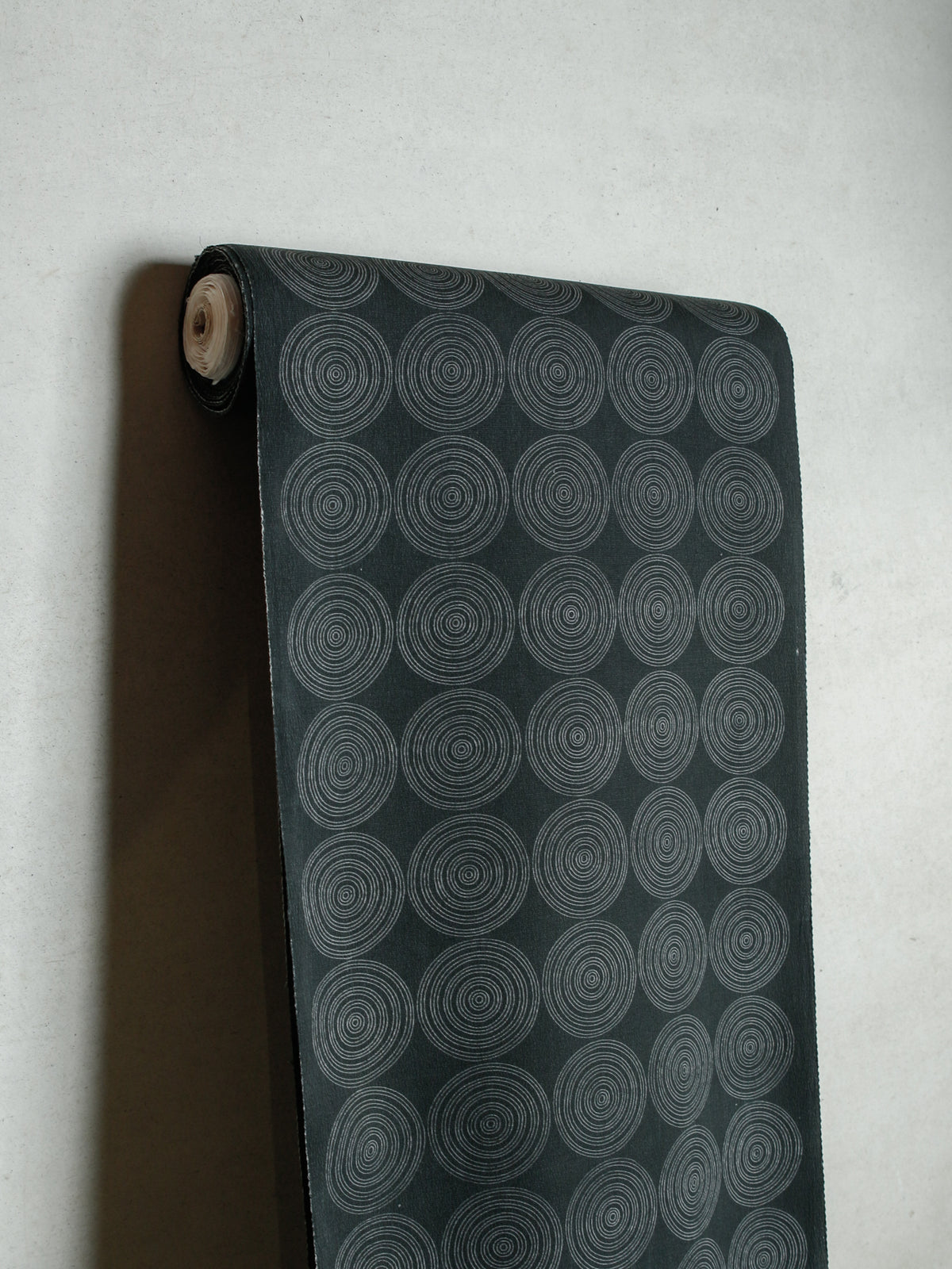1980's JAPAN Concentric Circle Pattern Washed Kimono Fabric