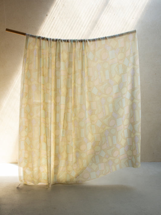 2000’s FRANCE Printed Organza