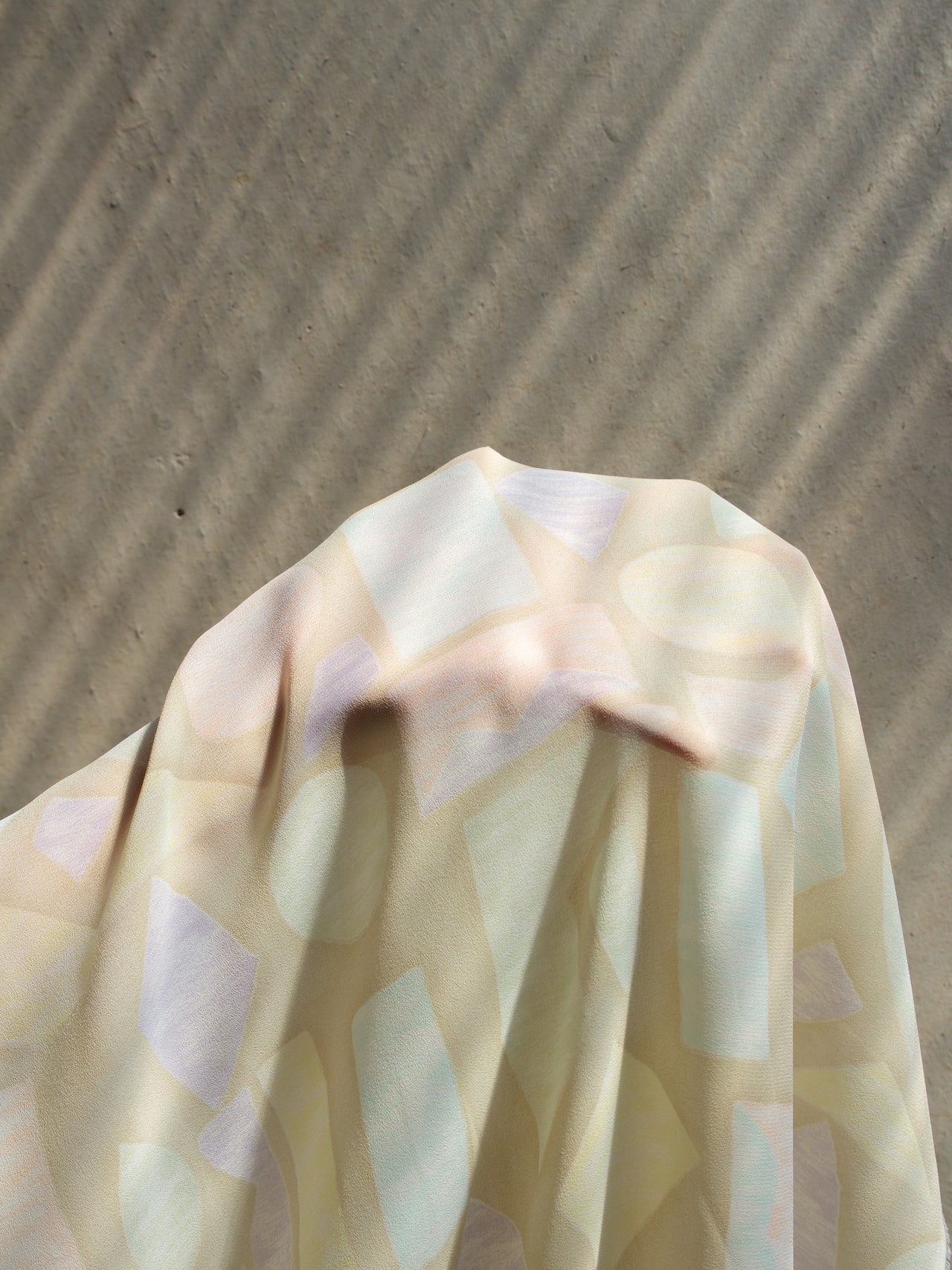 2000s FRANCE Printed Organza