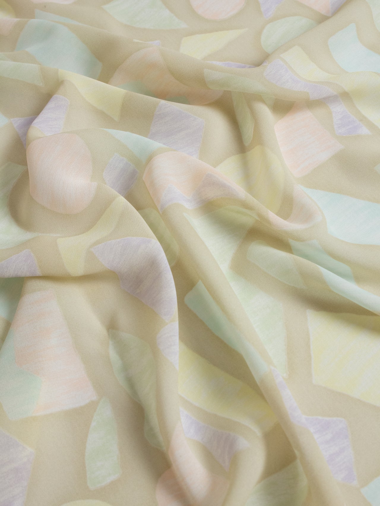 2000s FRANCE Printed Organza