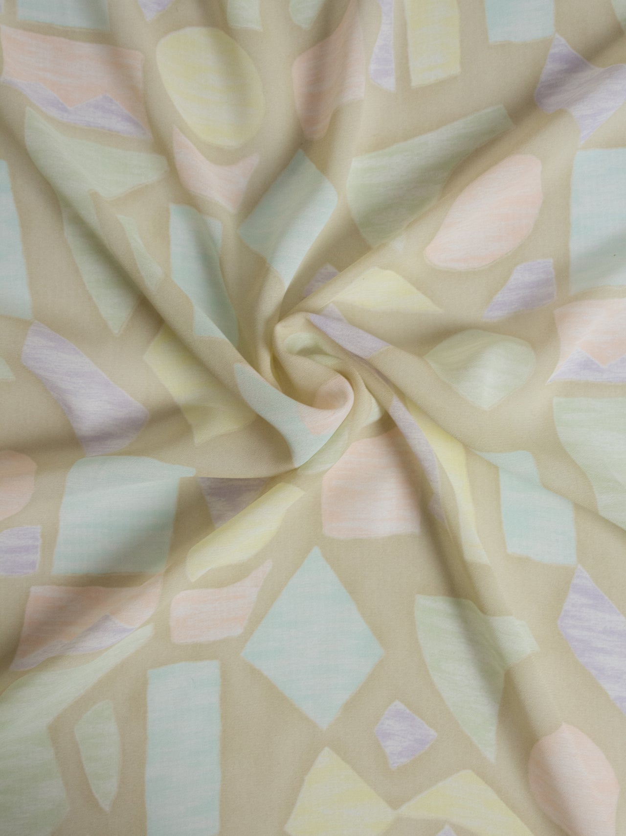 2000s FRANCE Printed Organza