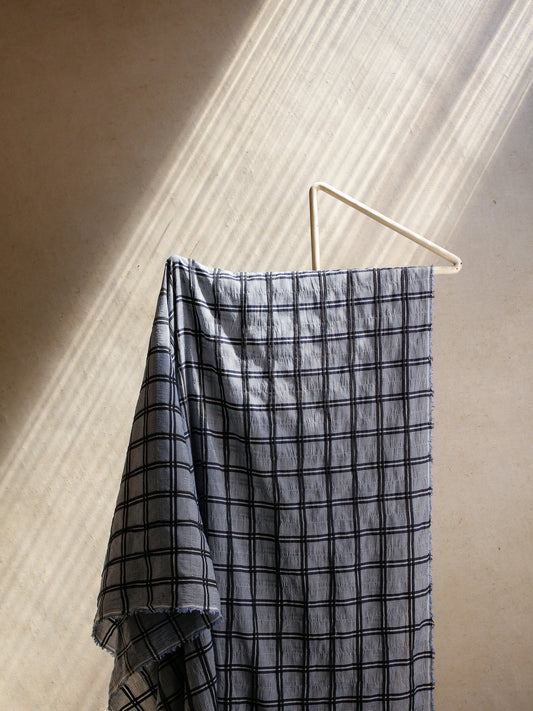 2000’s ITALY Dobby Check Fabric